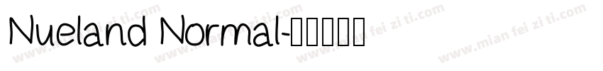 Nueland Normal字体转换